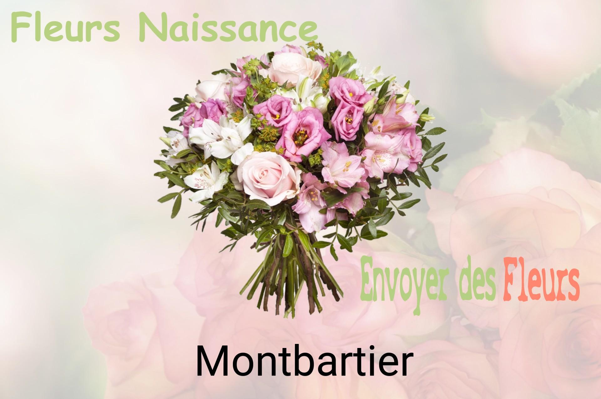 Bouquet de fleurs de naissance livré à Montbartier